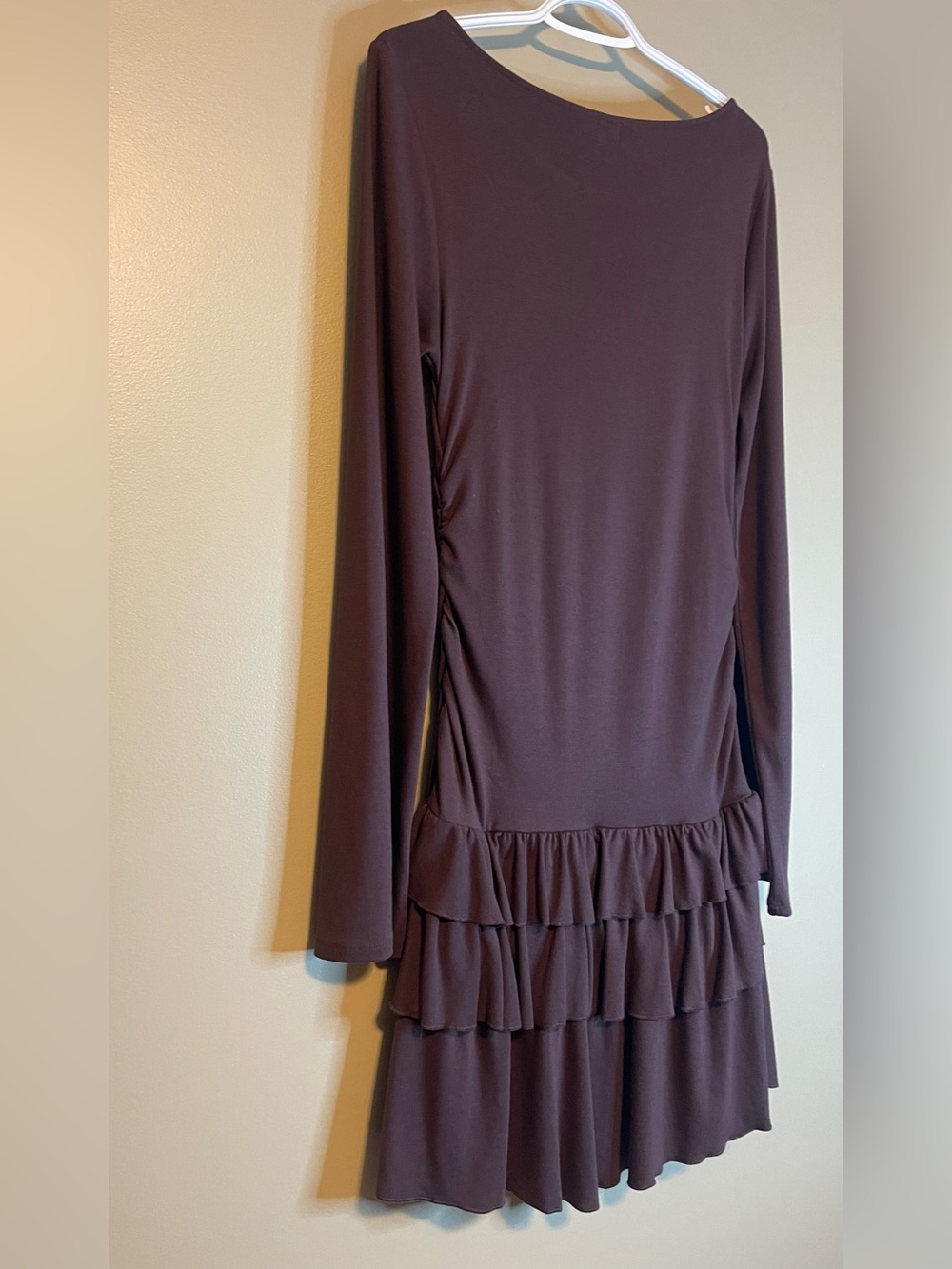 Free People Good Feels Ruffle Long-Sleeve Mini Dress - Picture 13 of 13